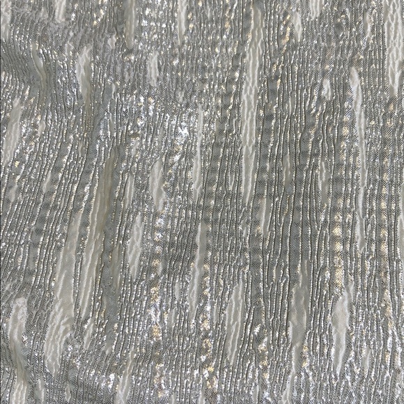 Connected Woman Plus Short Sleeve Silver Metallic Midi Dress Size 22W - Picture 11 of 14